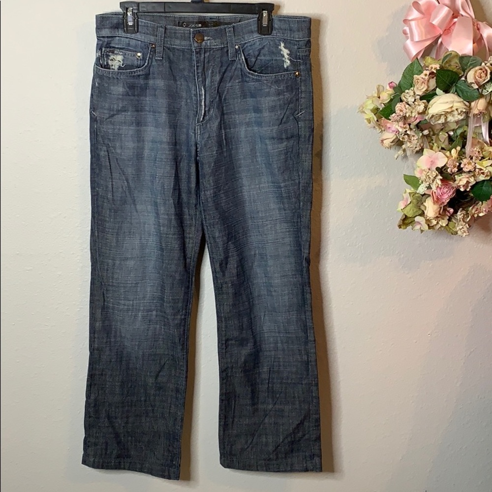 Joe’s Rebel Distressed Relaxed Straight Jeans